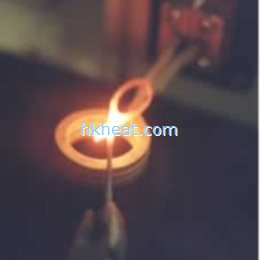 high frequency induction heating of billets of titanium