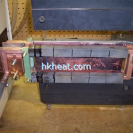 custom-built induction coil with ferrite cores