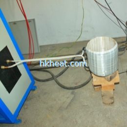 custom-design induction coil for heating rotor