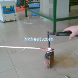 custom-design long induction coil for heating steel bar