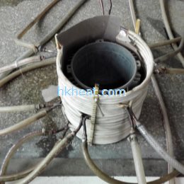 customized  series connection induction coils for shrink fitting aluminum motor frame
