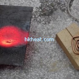 flat shape induction coil for surface heating
