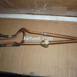 induction coil for brazing saw teeth