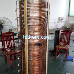 induction coil for heating graphite cylinder mould