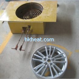 induction coil for heating wheel