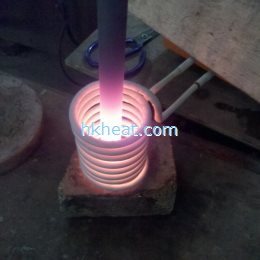induction heating graphite rod by uhf machine