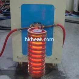 induction heating steel rod ,steel bar with square induction coil