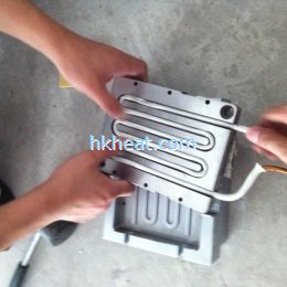 pancake shape induction coil for tempering