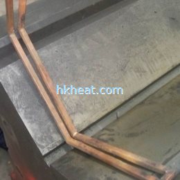 special v shape induction coil for surface heating