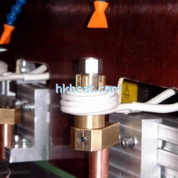 induction brazing hard alloy to brass