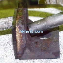 induction brazing steel-carbide tool