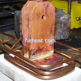 induction brazing copper pivot