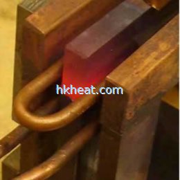 induction brazing hdtv copper bars of the stator windings of the motor