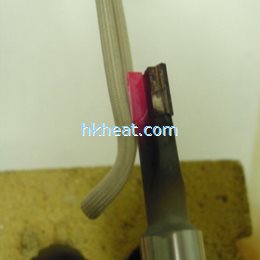 induction brazing 3–flute carbide cutter