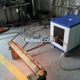 induction annealing for ss steel pipe by 200kw induction heater