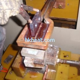 induction brass soldering copper plate