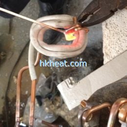 induction brass soldering copper ring