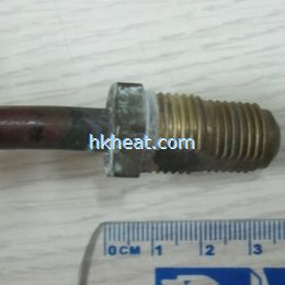 induction brazing copper scew