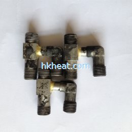 induction brazing steel connector
