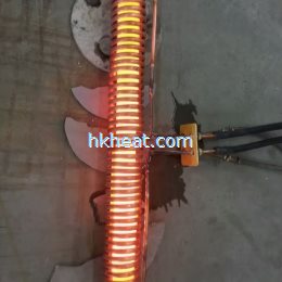 induction forging long steel rods by mf machine