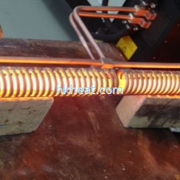 induction forging steel rods by parallel induction coil