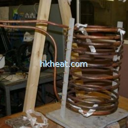 induction coil of melting aluminum for casting