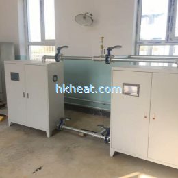 air cooled induction heater for heating water to warm house