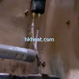 air cooled induction heating for fixing nuclear power unit (screw nuts)