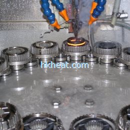 auto induction quenching for wheel gears