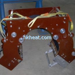 half open (clamp) induction coil for preheating