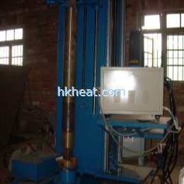 induction hardening axle (shaft) by 100kw induction heater
