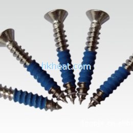induction heat treatment for steel nails (screws)