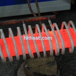 induction heating auto leaf spring in red color