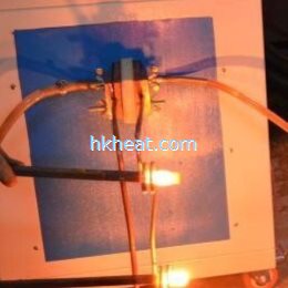 induction heating bolts ends by multi heads induction coil
