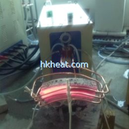 induction heating cambered work-piece by 160kw power supply