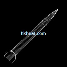 induction heating for srbm (short-range ballistic missile) or rocket