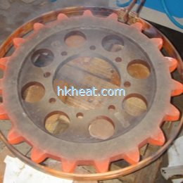 induction heating gear for hardening