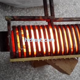 induction heating spring leaf by 120KW induction heaters