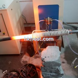 induction heating steel rods