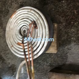 induction heating steel surface by pancake shape induction coil