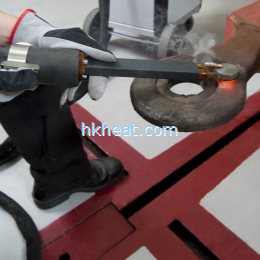 induction heating truck frame by handheld induction coil