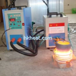 induction melting 20kg copper by 40kw