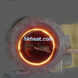 induction melting copper workpiece