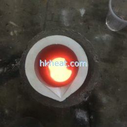 induction melting silver pieces