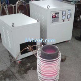induction melting steel by custom-design 120kw induction heater