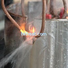 induction quenching incision of steel pipe