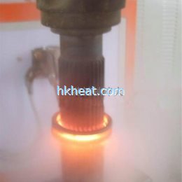 induction quenching spline shaft