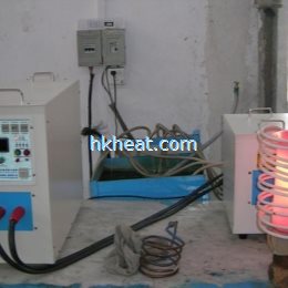 induction tempering ss-steel pipe by parallel induction coil