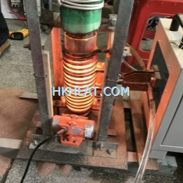induction melting metal sand after air cooled preheating